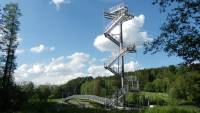 Iller H&auml;ngebr&uuml;cke und Turm bei Legau